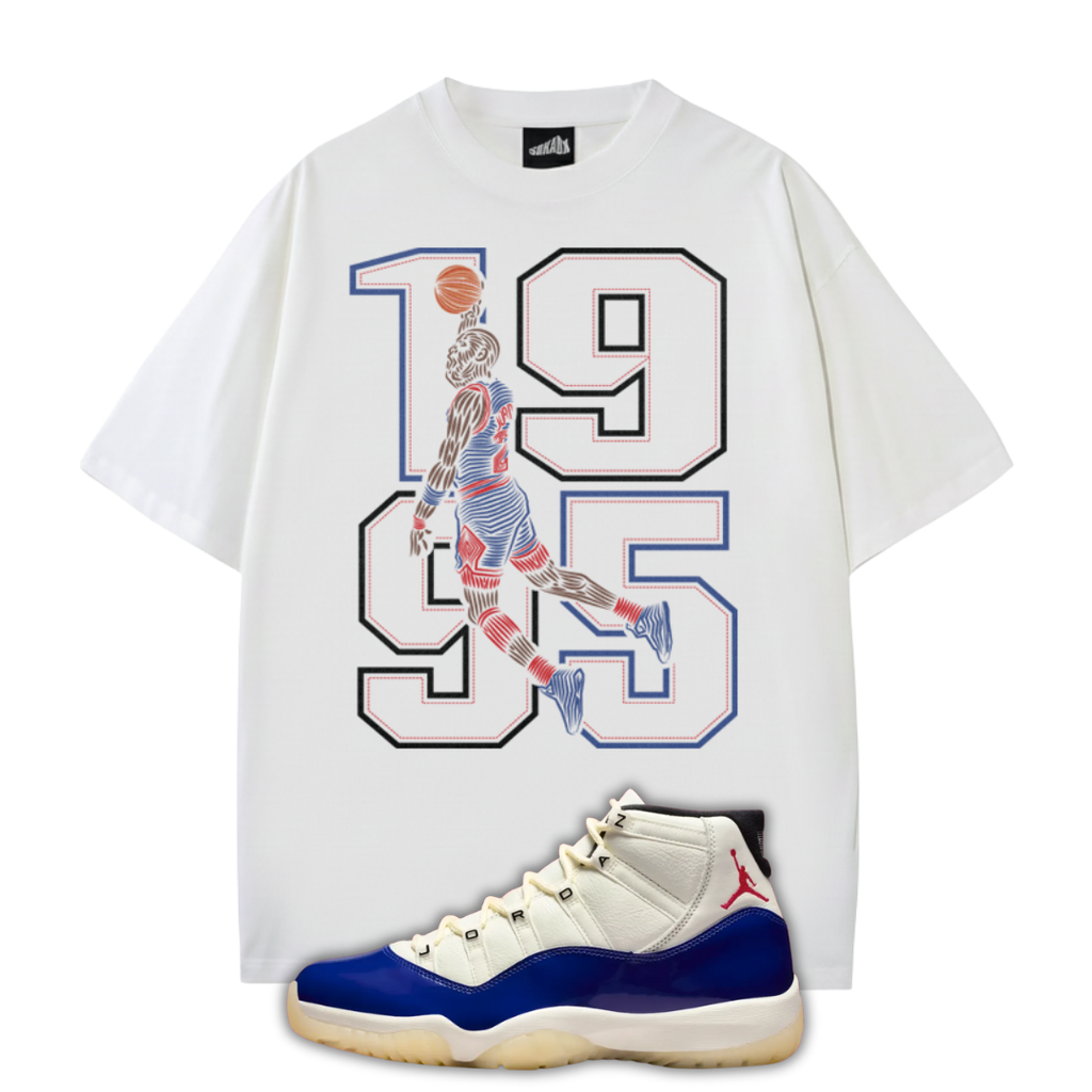 1995 GOAT Oversized T-Shirt Matching Air Jordan 11 Rare Air