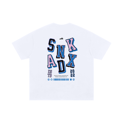 SNKADX Arch Oversized Heavyweight T-Shirt Matching fragment x Travis Scott x Air Jordan 1 Low White/Blue