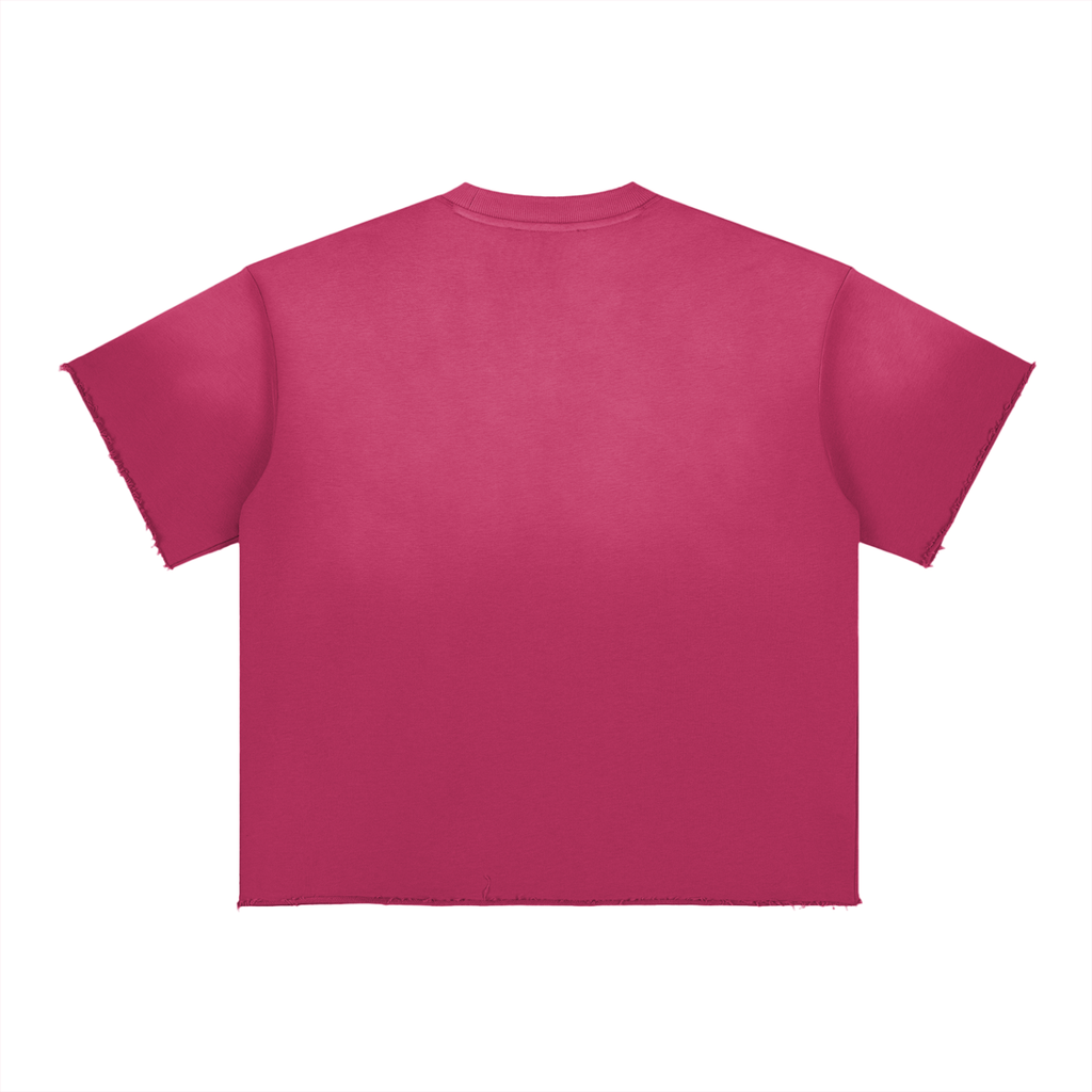 Built For The Challenge Sun Fade T-Shirt Matching Air Trainer Huarache Challenge Red