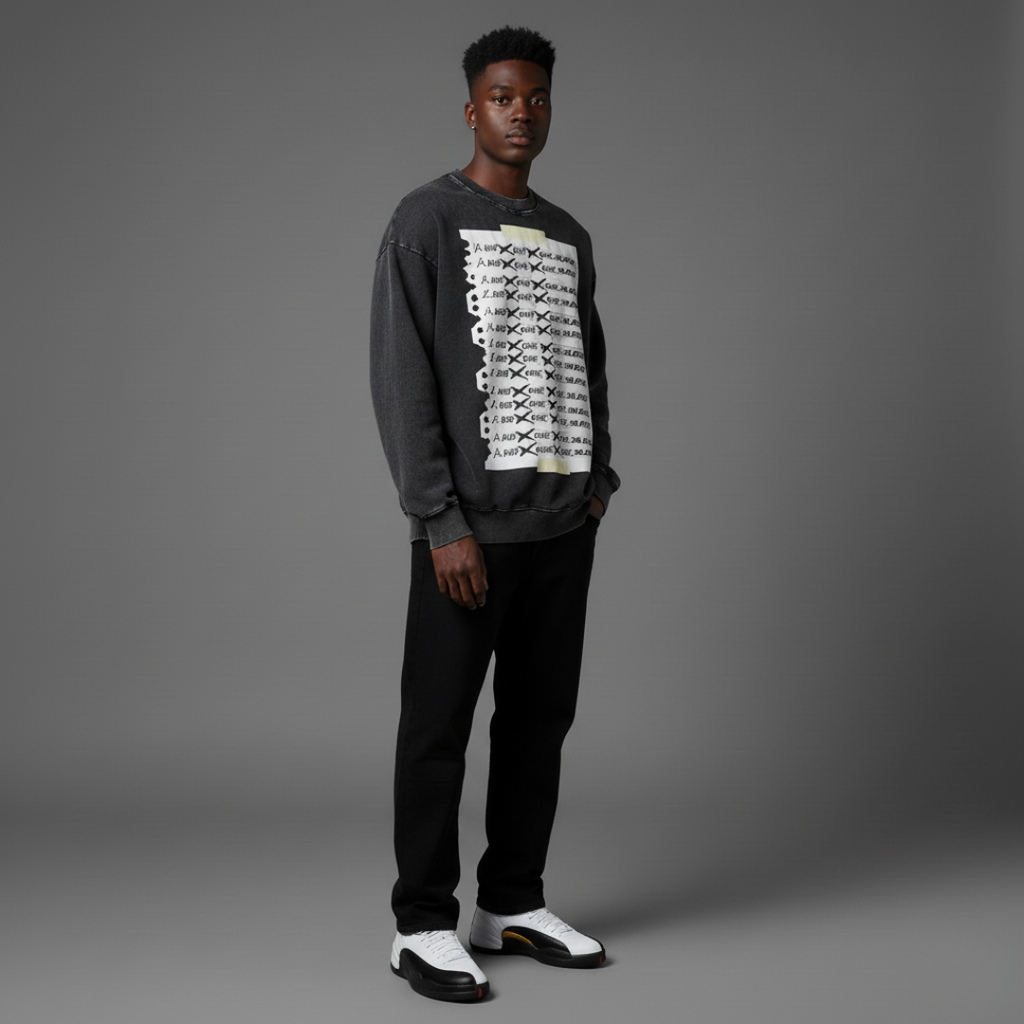 Buy More Sneakers Oversized Sweatshirt matching Air Jordan 12 Taxi