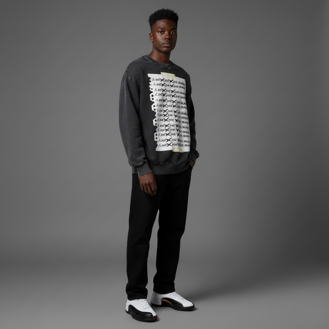 Buy More Sneakers Oversized Sweatshirt matching Air Jordan 12 Taxi