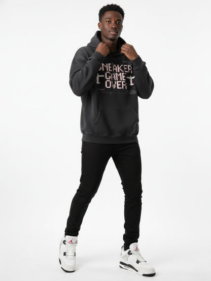 Sneaker Game Over Heavyweight Sunfade Oversized Hoodie Matching Jordan 4 Flight Club