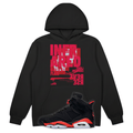 Infrared 6 Heavyweight Hoodie Matching Air Jordan 6 Reverse Infrared Salesman