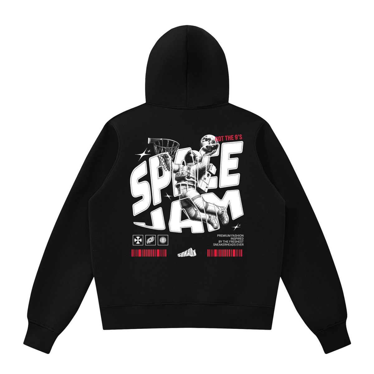Fly Astronaut Fleece Zip Hoodie Matching Air Jordan 9 Space Jam