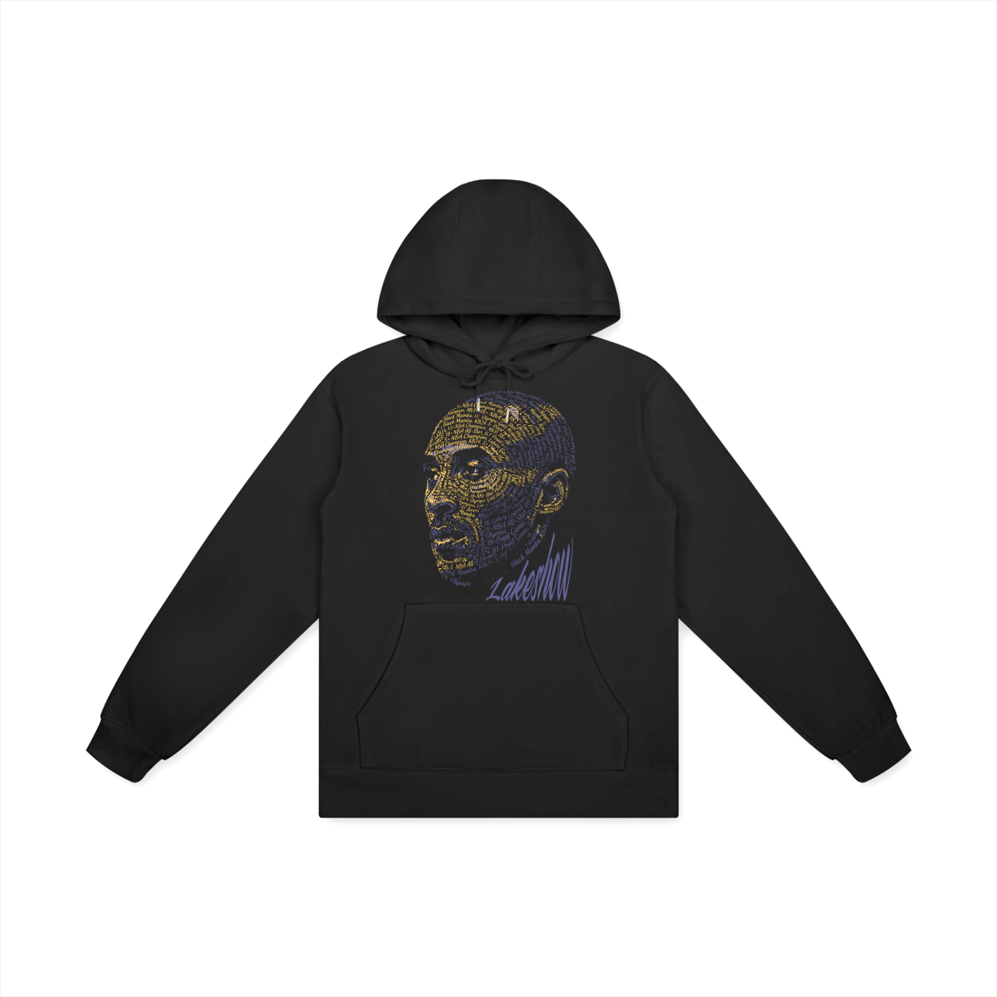 Black Mamba Heavyweight Hoodie Matching Jordan 4 Lakeshow