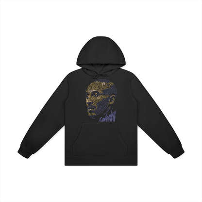 Black Mamba Heavyweight Hoodie Matching Jordan 4 Lakeshow