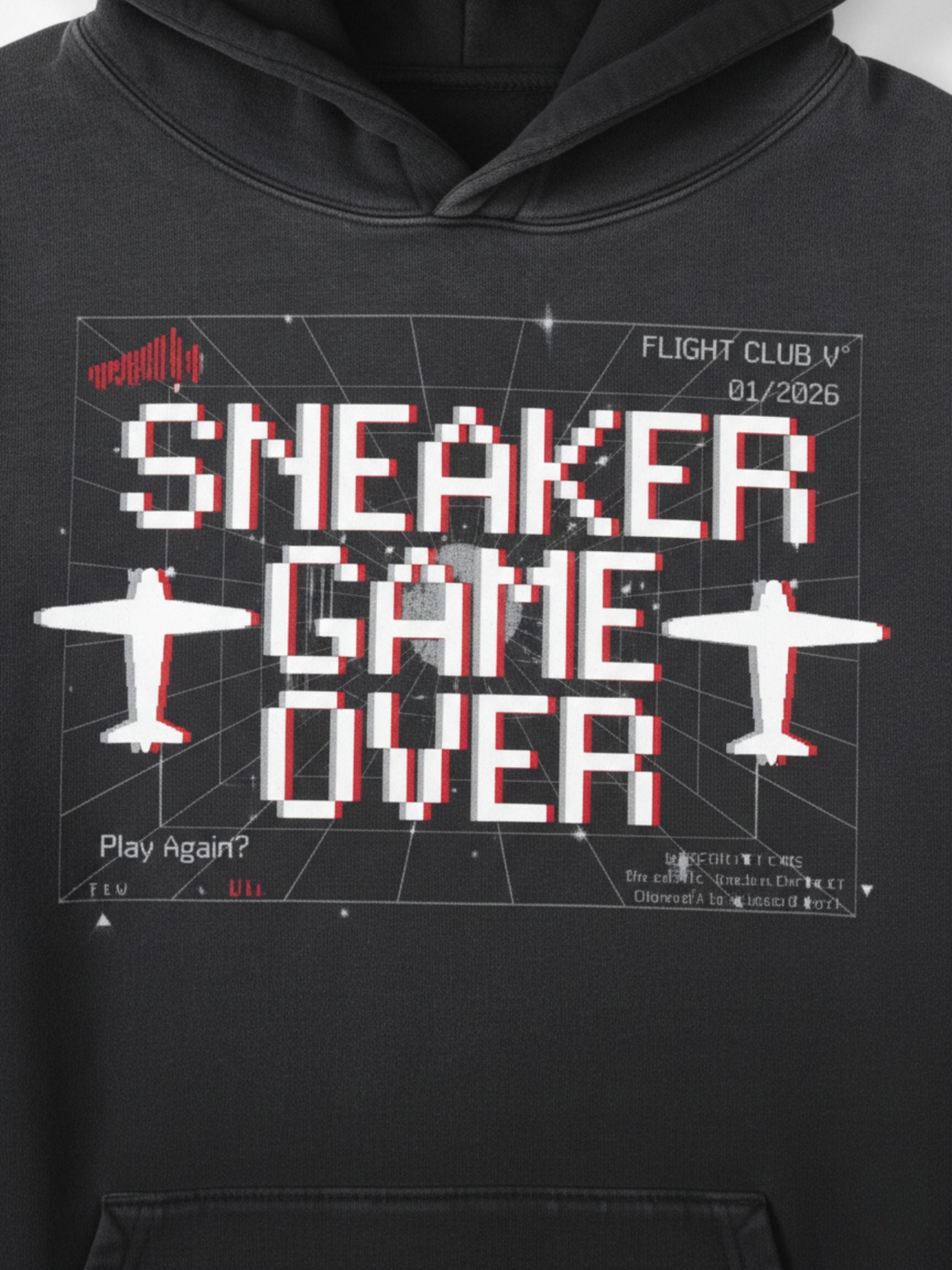 Sneaker Game Over Heavyweight Sunfade Oversized Hoodie Matching Jordan 4 Flight Club