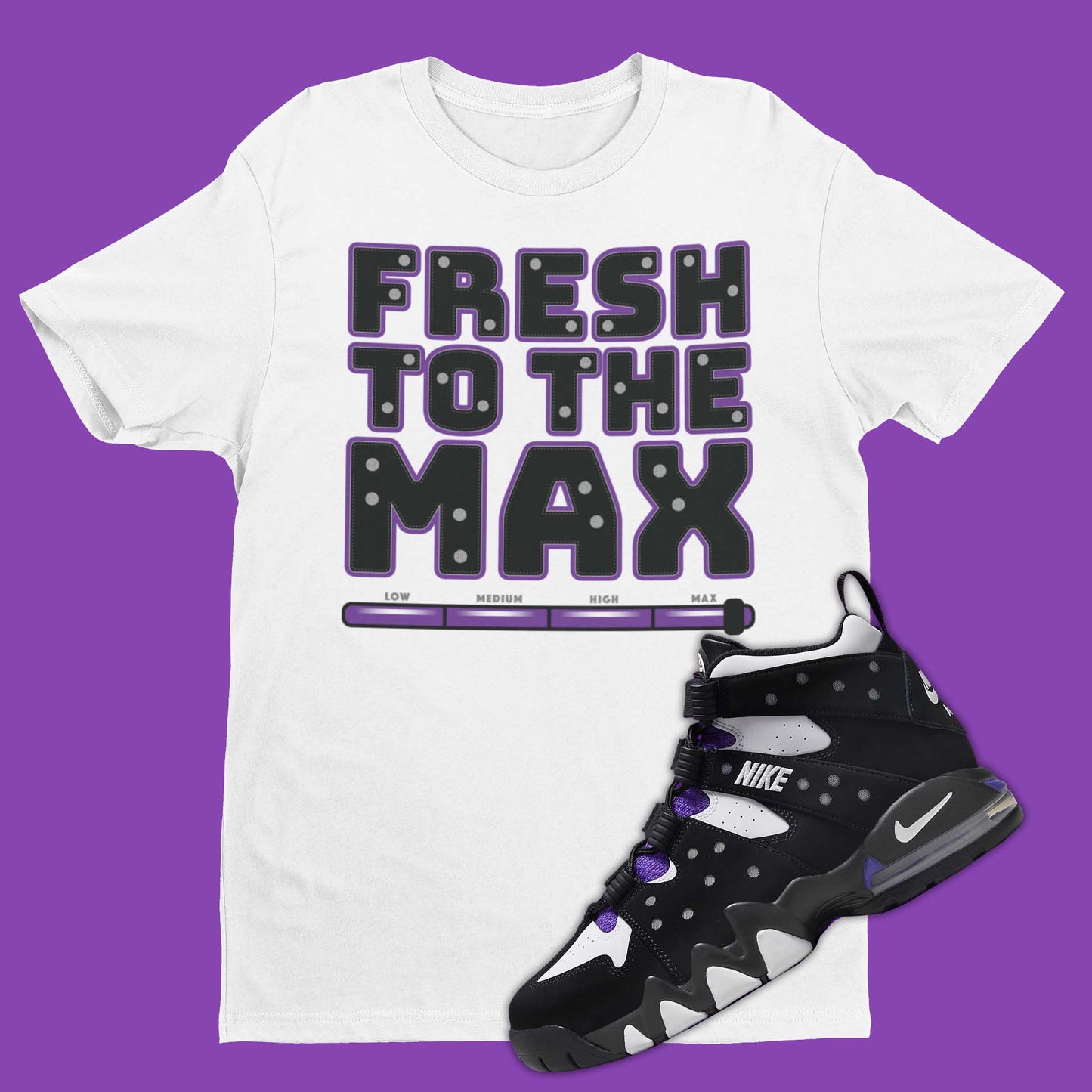 Fresh To The Max Nike Air Max CB 94 OG Pure Purple Matching T-Shirt from SNKADX