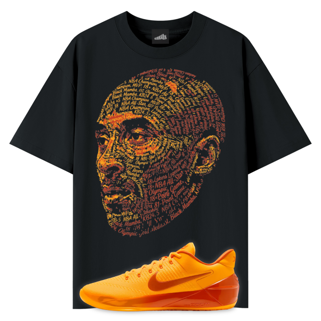 Black Mamba Tee Matching Kobe AD Protro Laser Orange