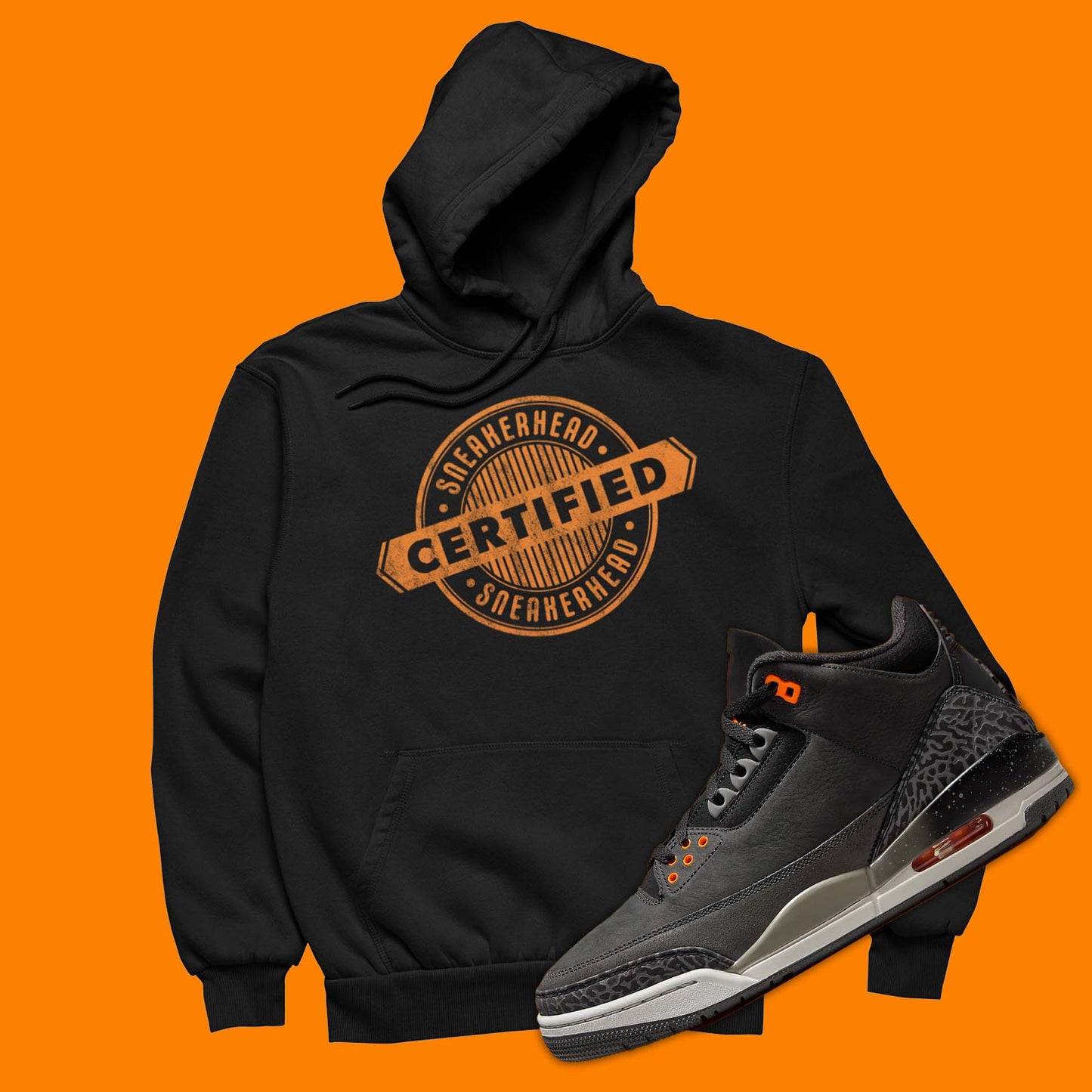 Certified Sneakerhead Hoodie Matching Air Jordan 3 Fear Pack