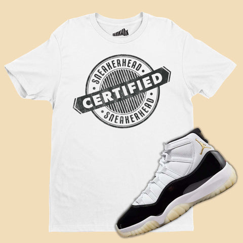 Certified Authentic T-Shirt Matching Air Jordan 11 Gratitude