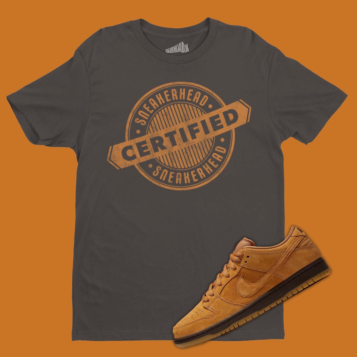 Nike Dunk Low Wheat Matching T-Shirt from SNKADX