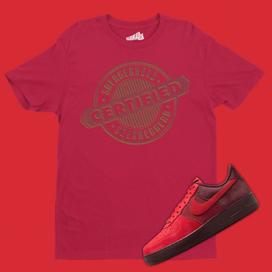 Certified Sneakerhead T-Shirt Matching Air Force 1 Low Layers of Love