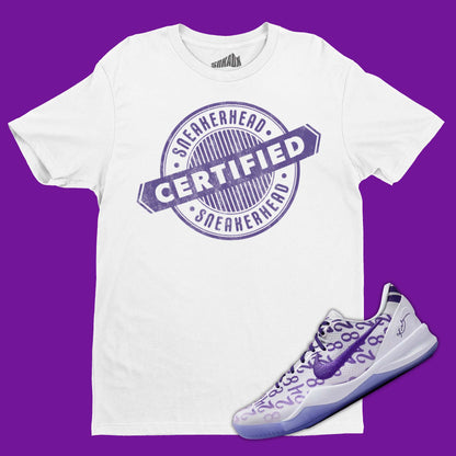 Certified Sneakerhead T-Shirt Matching Kobe 8 Protro Court Purple
