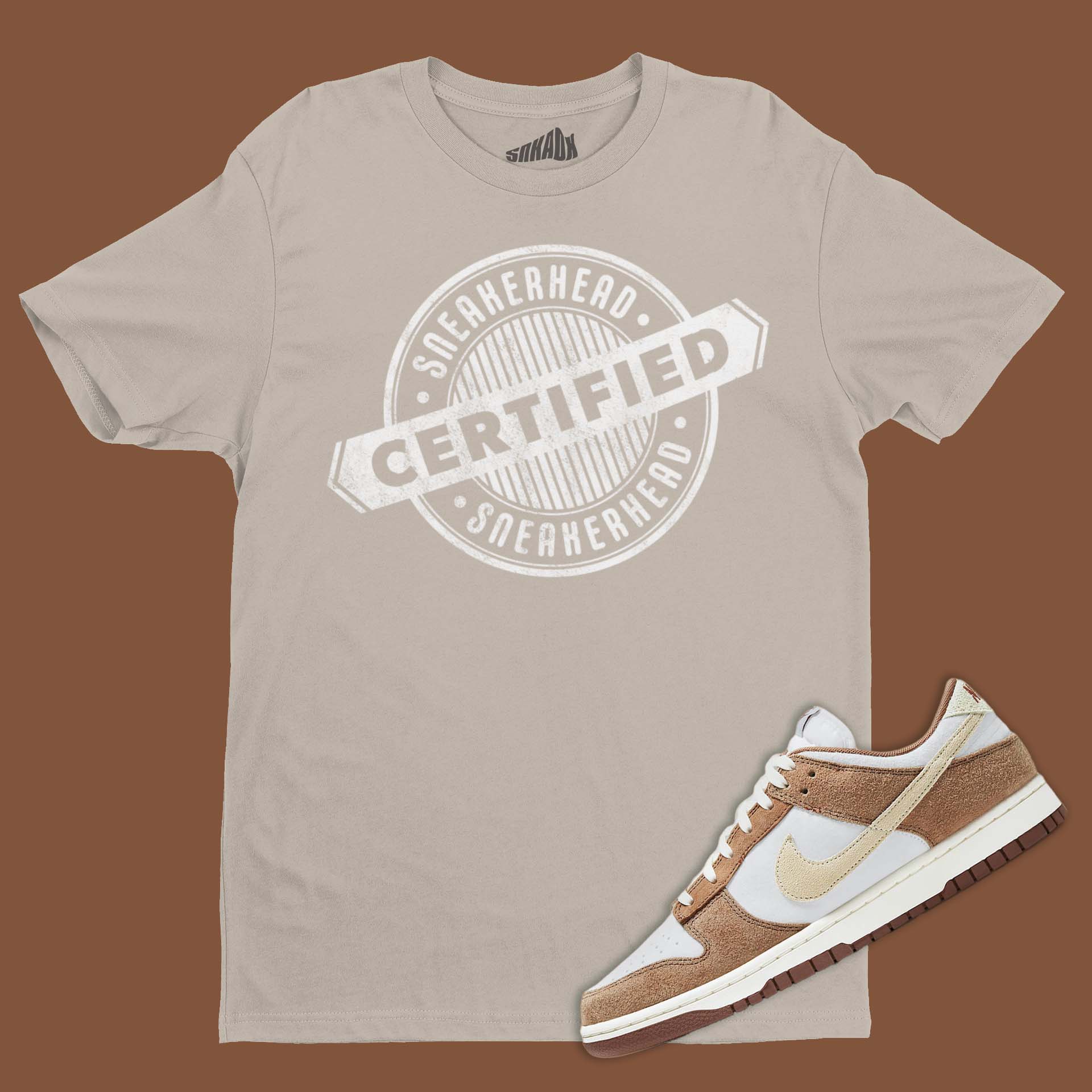 Certified Sneakerheads T-Shirt Matching Dunk Low Medium Curry