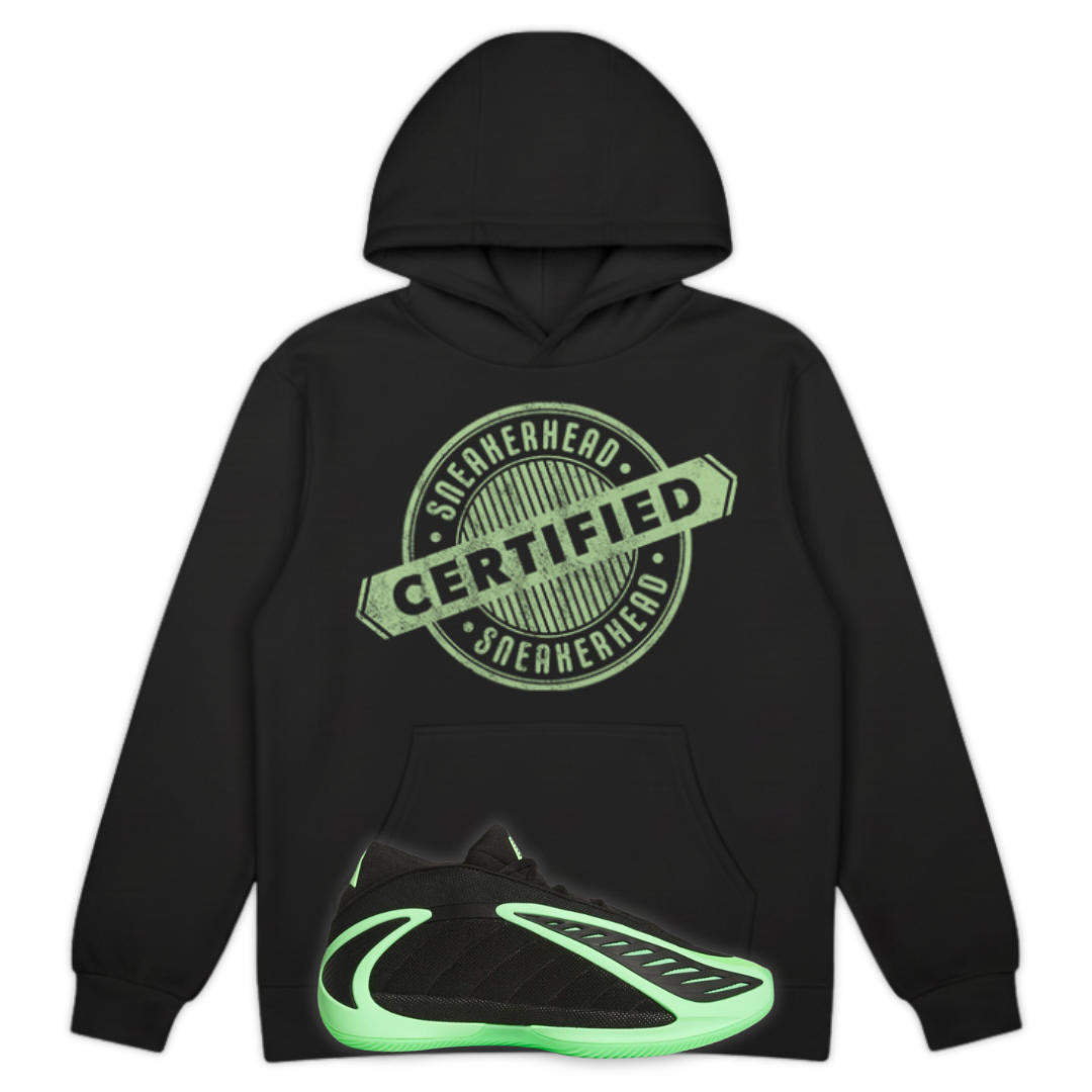 Certified Sneakerhead Heavyweight Hoodie Matching AE 2 Lime Burst