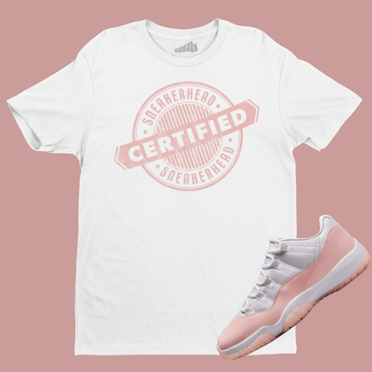 Certified Sneakerhead T-Shirt Matching Air Jordan 11 Low Legend Pink