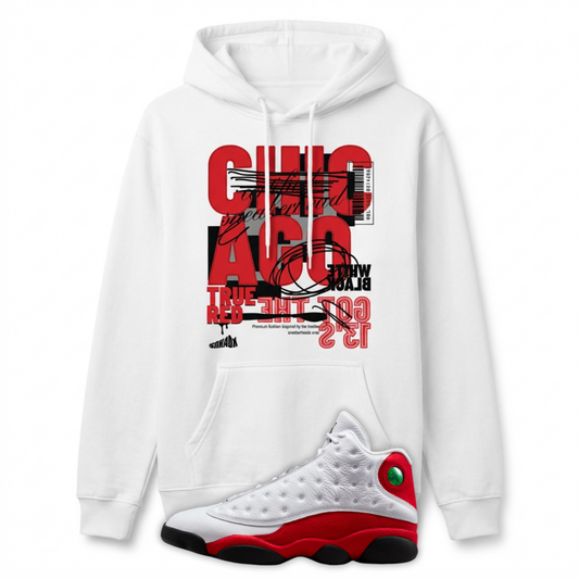 Chicago 13 Heavyweight Hoodie Matching Jordan 13 Chicago