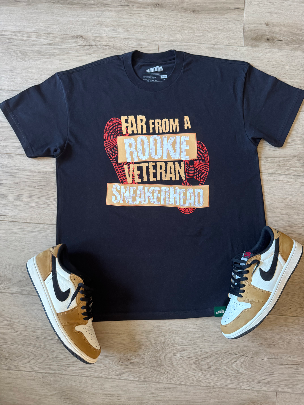 Veteran Sneakerhead T-Shirt Matching Jordan 1 Low Rookie Of The Year