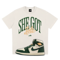 She Got Sole Heavyweight Quick-Dry Cooling T-Shirt Matching Air Jordan 1 High OG Fir Pro Green