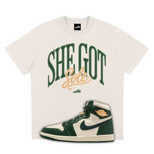 She Got Sole Heavyweight Quick-Dry Cooling T-Shirt Matching Air Jordan 1 High OG Fir Pro Green