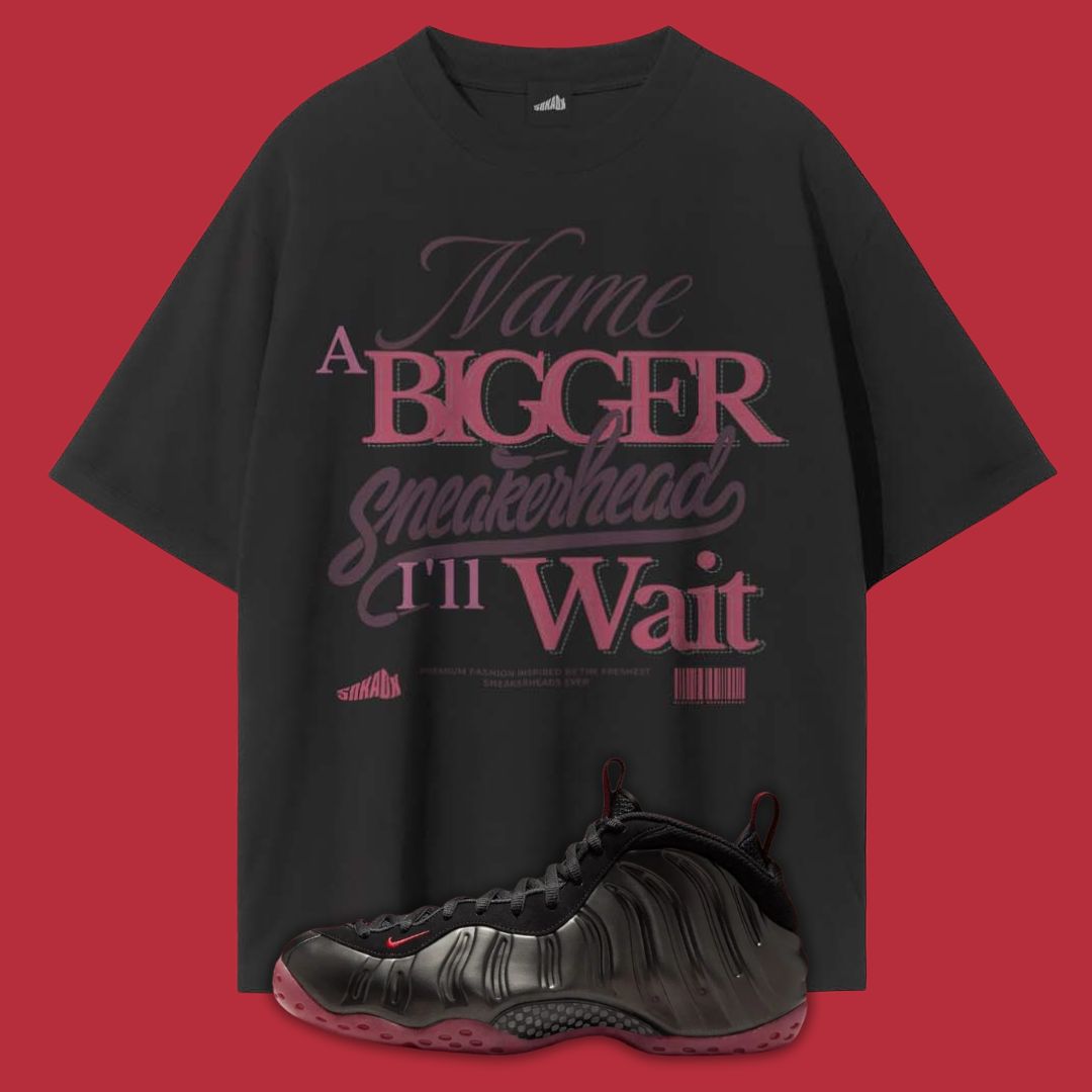 Name A Bigger Sneakerhead Heavyweight T-Shirt Matching Air Foamposite One Cough Drop