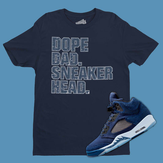 Air Jordan 5 Midnight Navy Matching T-Shirt from SNKADX