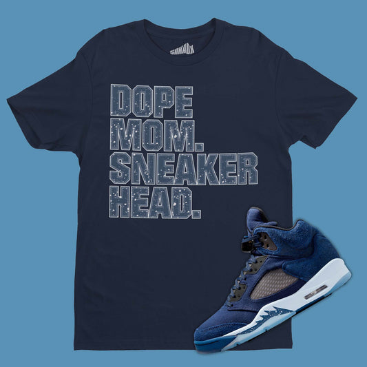 Air Jordan 5 Midnight Navy Matching T-Shirt from SNKADX