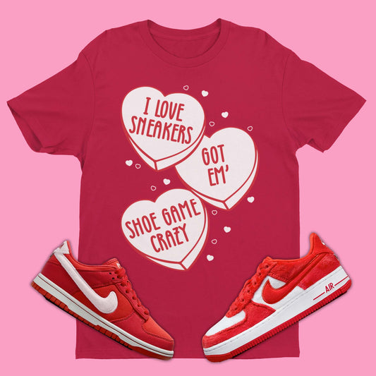 Candy Heart T-Shirt Matching Dunk Low and AF1 Valentine's Day 2024