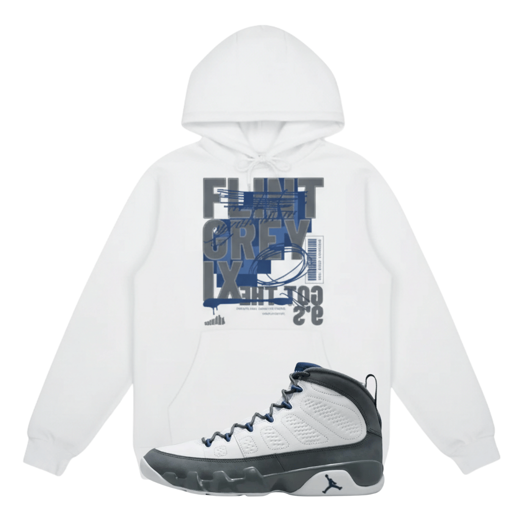 Flint 9 Got Em Heavyweight Hoodie Matching Jordan 9 Flint Grey
