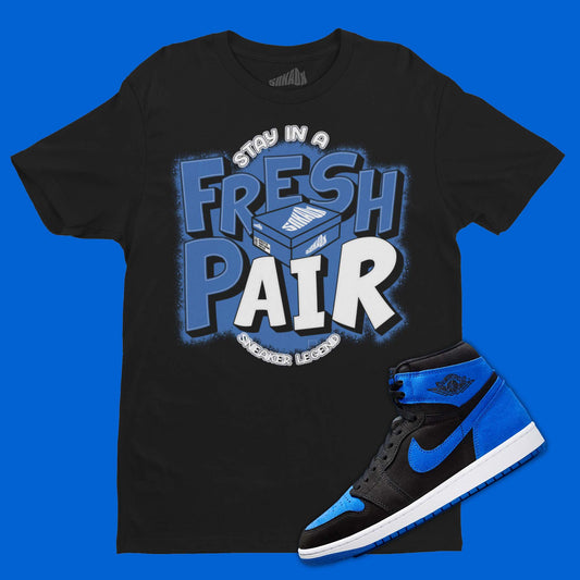  Air Jordan 1 Royal Reimagined Matching T-Shirt from SNKADX