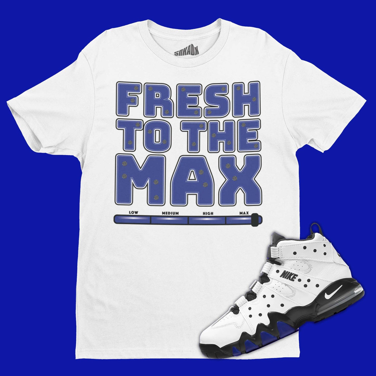 Fresh To The Max T-Shirt Matching Nike Air Max2 CB 94 Old Royal