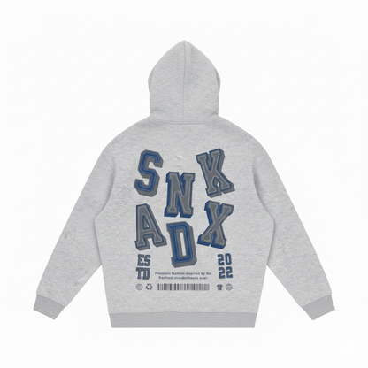 SNKADX Arch Heavyweight Fleece Hoodie Matching Air Jordan 9 Flint Grey