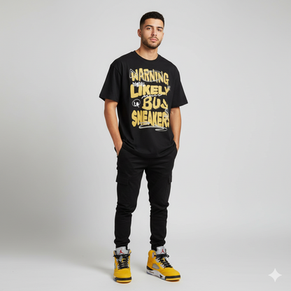 Warning Buy Sneakers Heavyweight Oversized T-Shirt Matching Air Jordan 5 Tokyo 2025
