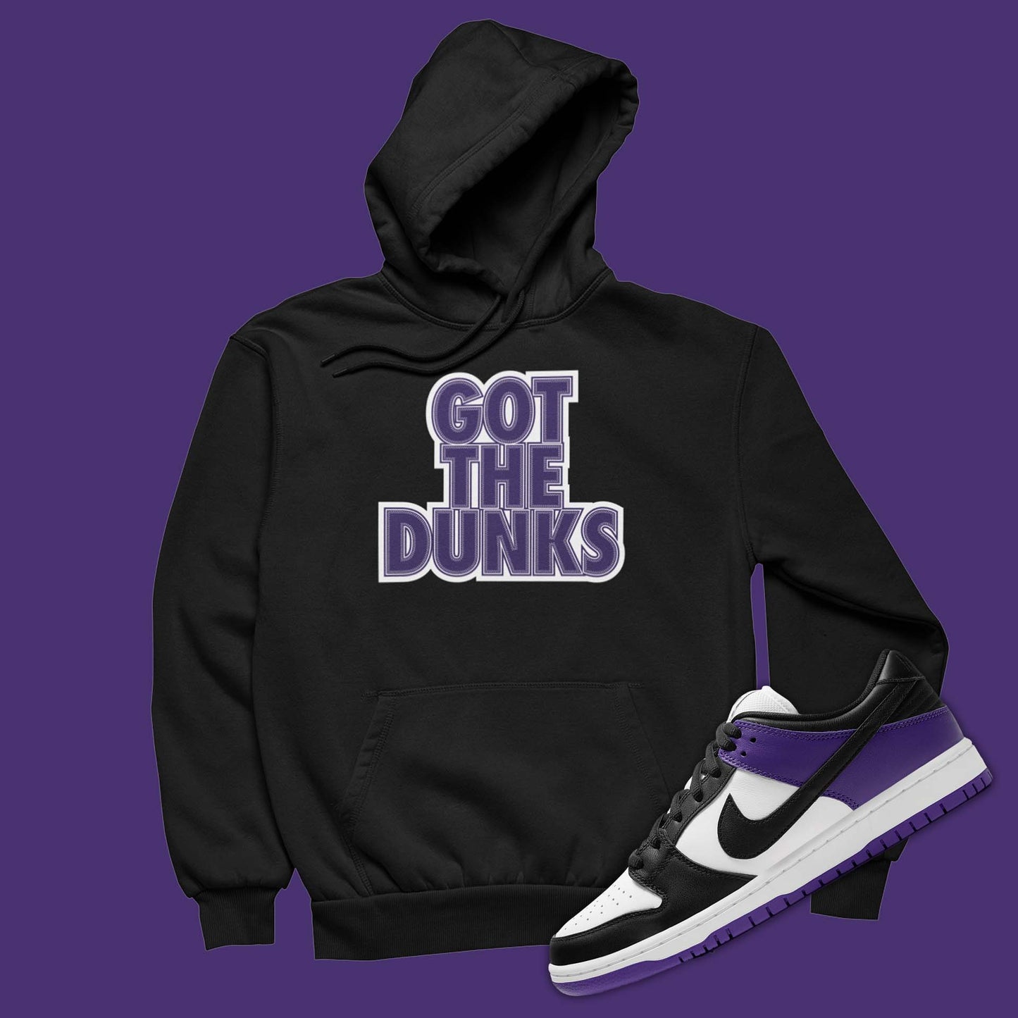 Got The Dunks Hoodie To Match Dunk Low Court Purple