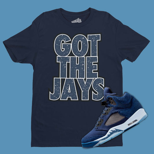 Air Jordan 5 Midnight Navy Matching T-Shirt from SNKADX