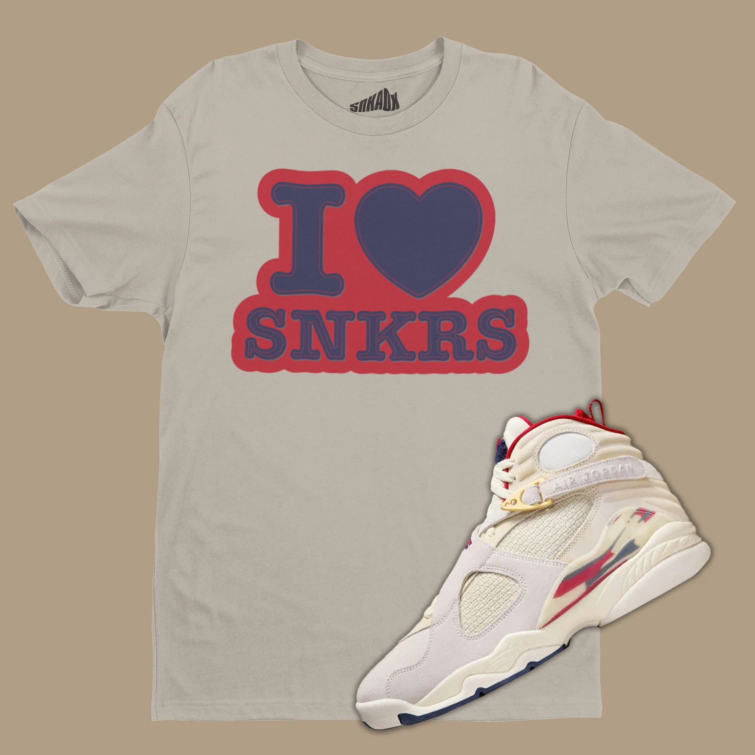 I Love Sneakers T-Shirt Matching SoleFly x Air Jordan 8 Mi Casa Es Su Casa