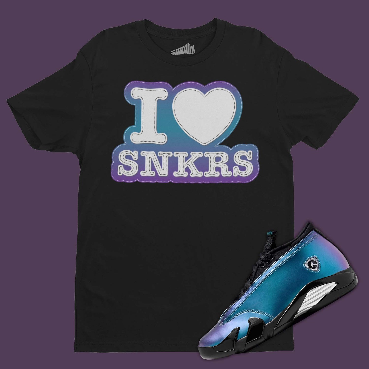 I Love Sneakers T-Shirt Matching Air Jordan 14 Low WMNS Love Letter