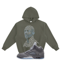 Jordan Stats Premium Fleeced Boxy Hoodie Matching Jordan 5 Wolf Grey