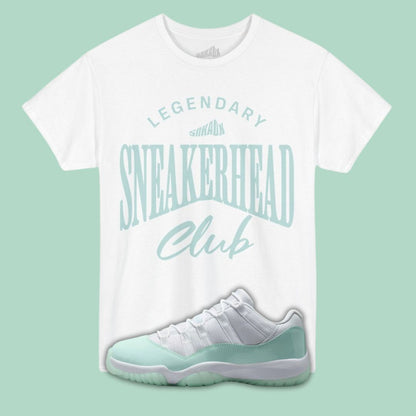 Legendary Sneakerhead Club white T-Shirt Matching Jordan 11 Low Igloo