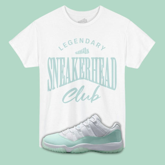 Legendary Sneakerhead Club white T-Shirt Matching Jordan 11 Low Igloo
