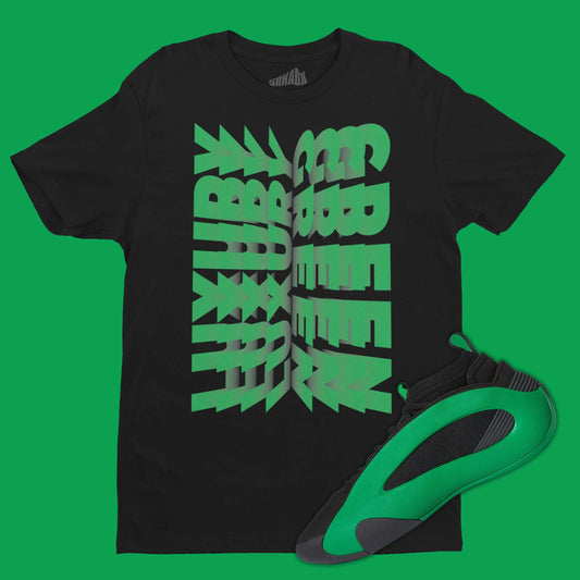 Luxury Green 3D Stacked T-Shirt Matching Harden Vol. 8 Luxury Green