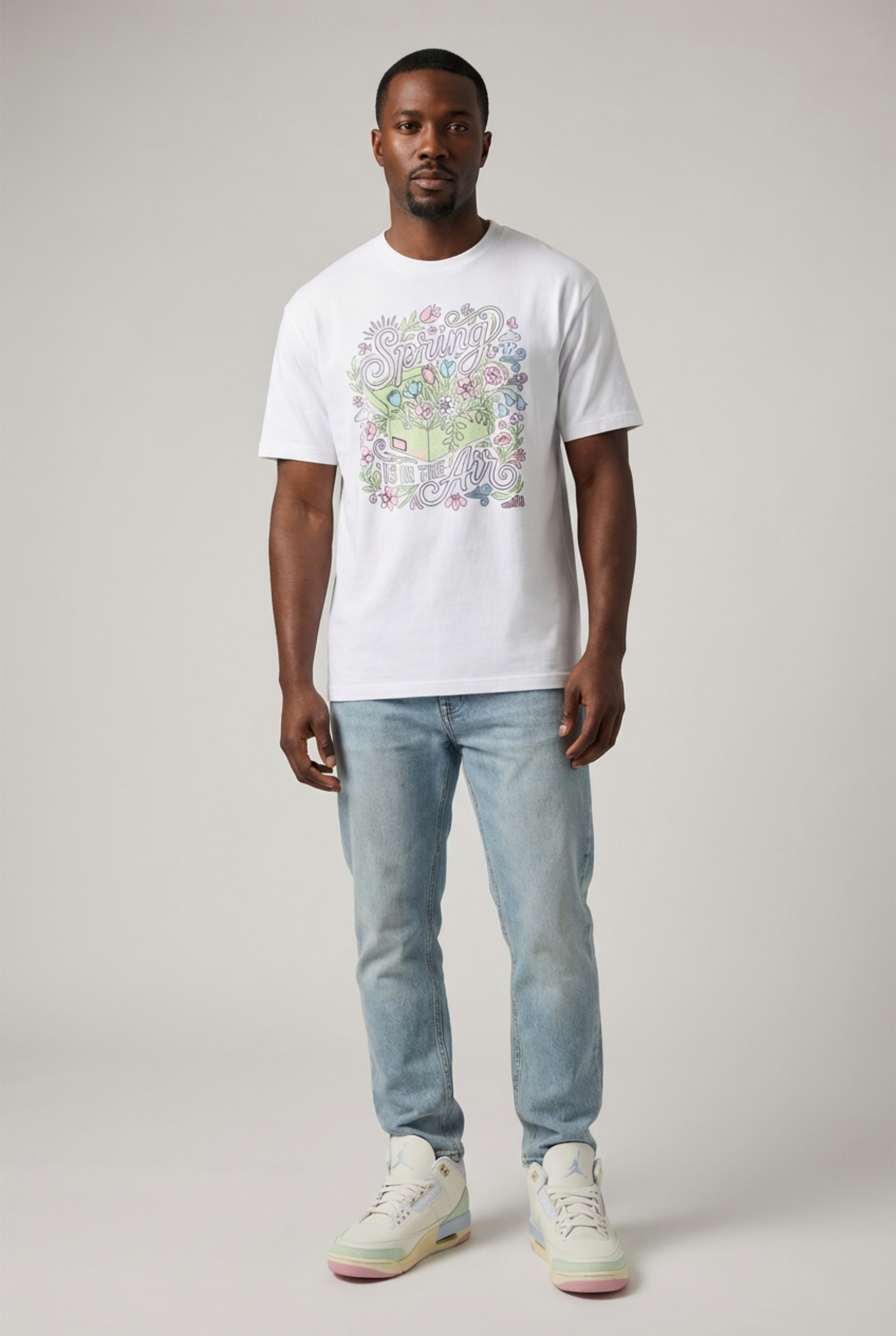 Spring Oversized Premium T-Shirt Matching Jordan 3 Spring Is In The Air