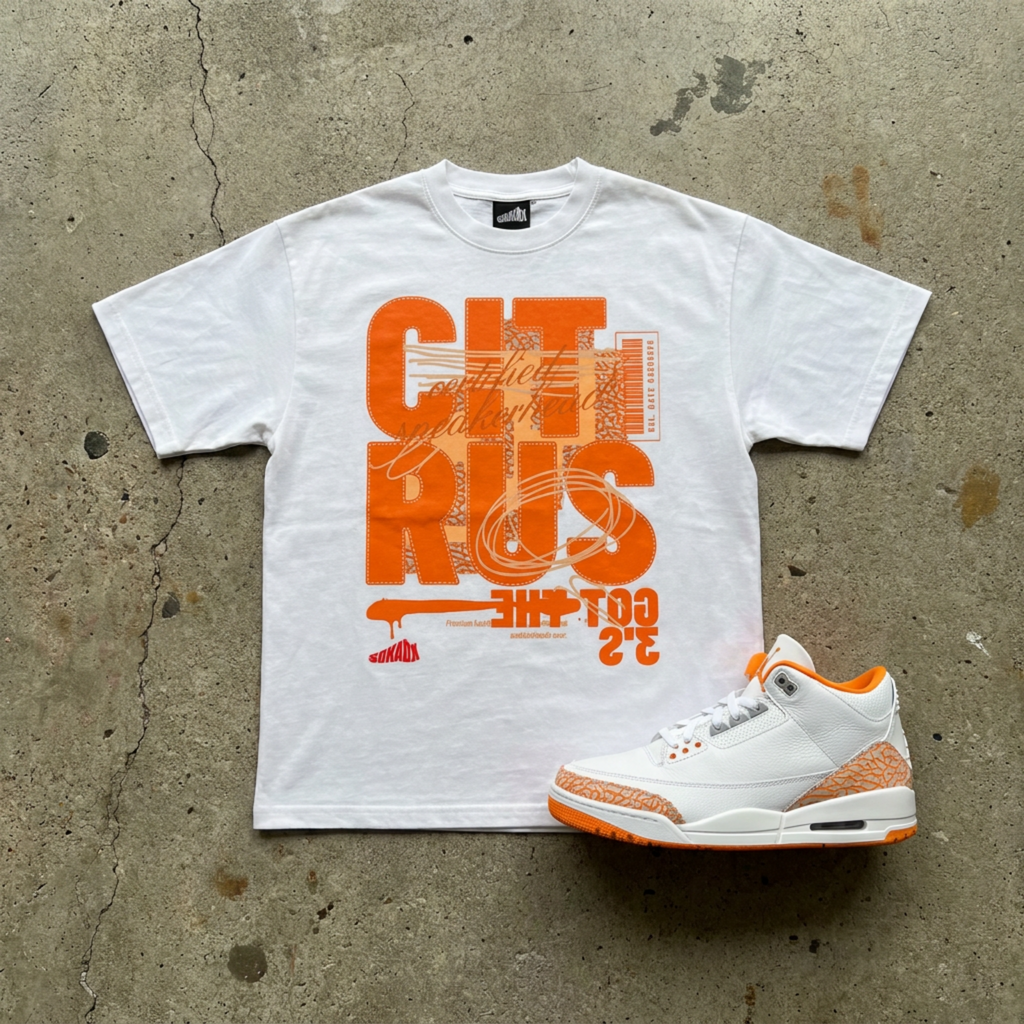 Citrus Got the 3's Premium T-Shirt Matching Jordan 3 Citrus