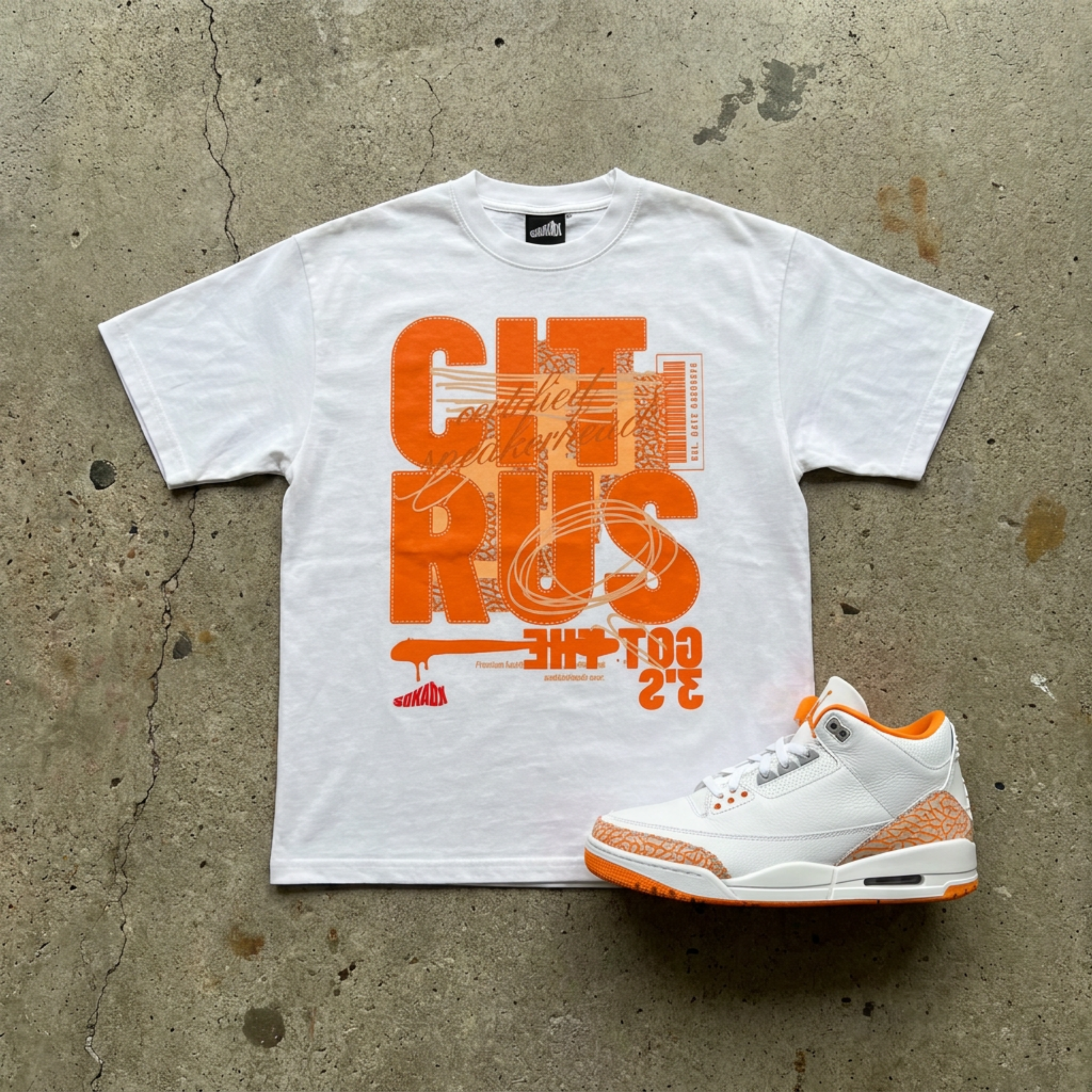 Citrus Got the 3's Premium T-Shirt Matching Jordan 3 Citrus