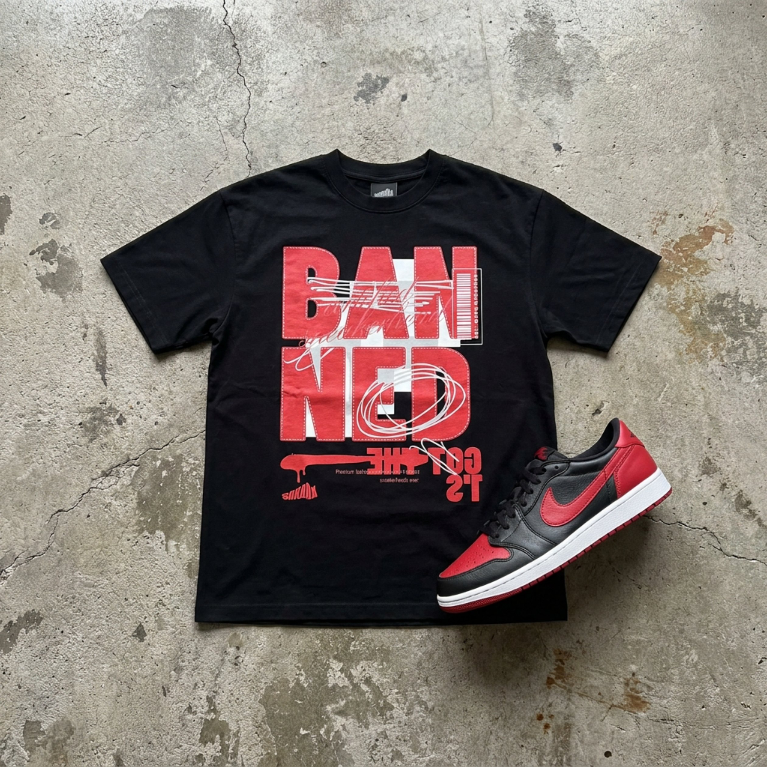 Banned Got The 1's Premium T-Shirt Matching Jordan 1 Low Banned