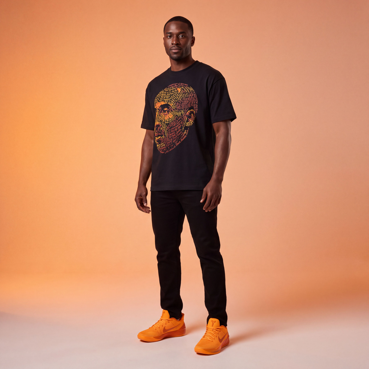 Black Mamba Tee Matching Kobe AD Protro Laser Orange