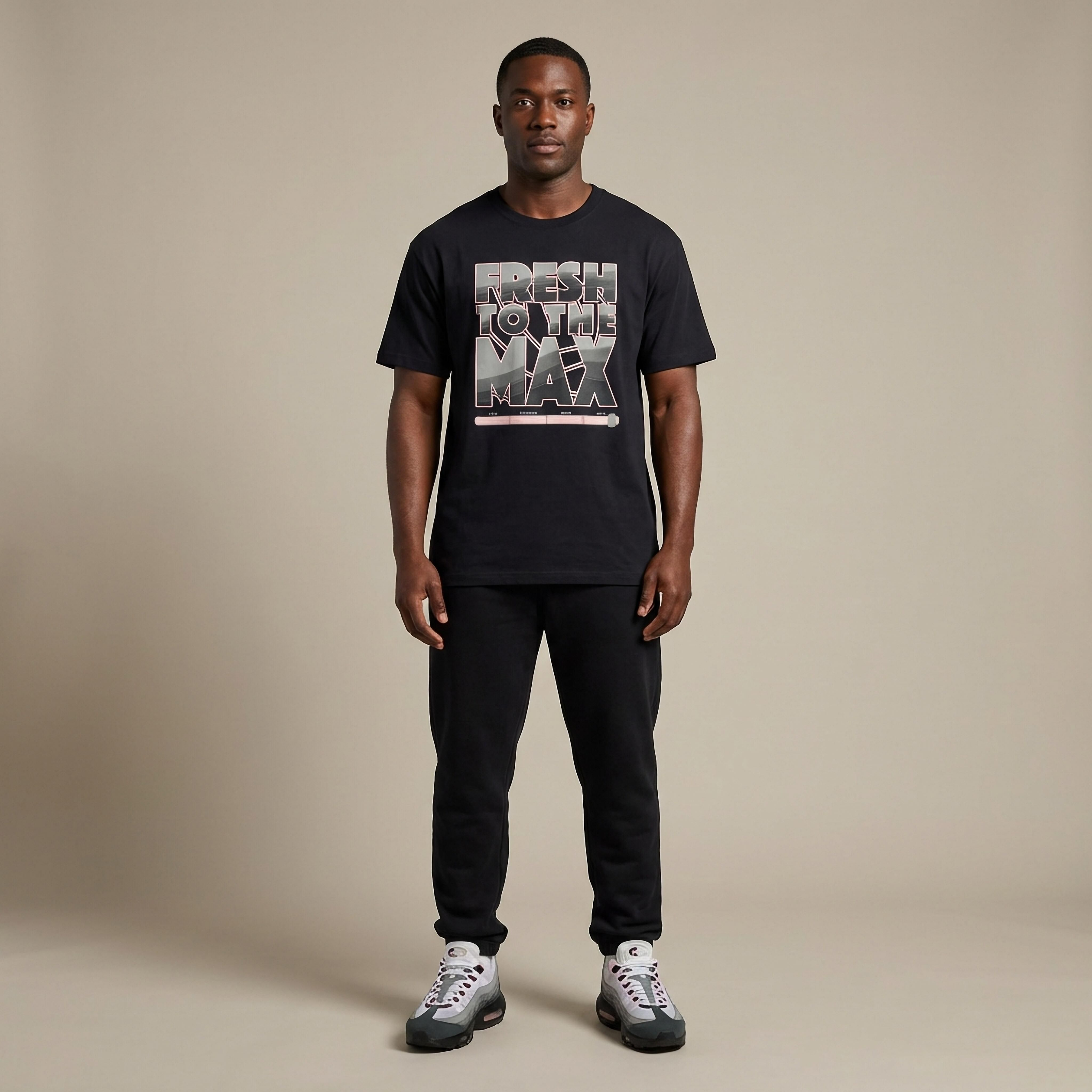 Fresh To The Max Oversized Premium T-Shirt Matching Air Max 95 Pink Foam