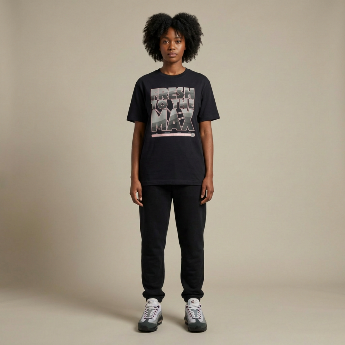 Fresh To The Max Oversized Premium T-Shirt Matching Air Max 95 Pink Foam