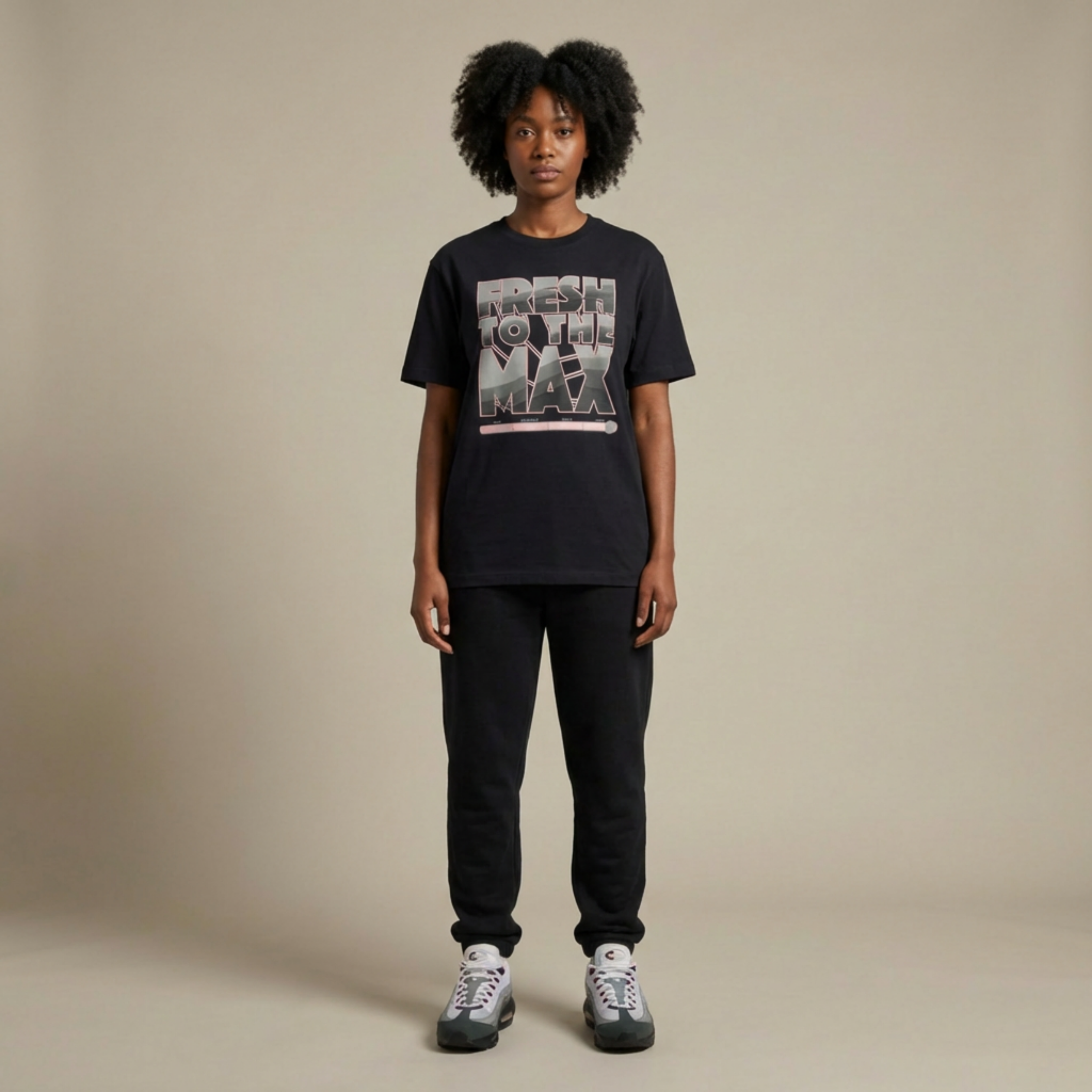 Fresh To The Max Oversized Premium T-Shirt Matching Air Max 95 Pink Foam